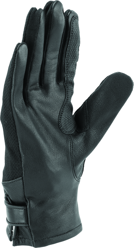 Kuryakyn Leather By River Road Pecos Leather Mesh Gloves Black Womens - Small Gloves Kuryakyn
