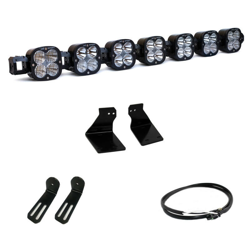 Baja Designs 2020+ Ford Super Duty 7 XL Linkable Light Kit w/ Upfitter Light Bars & Cubes Baja Designs