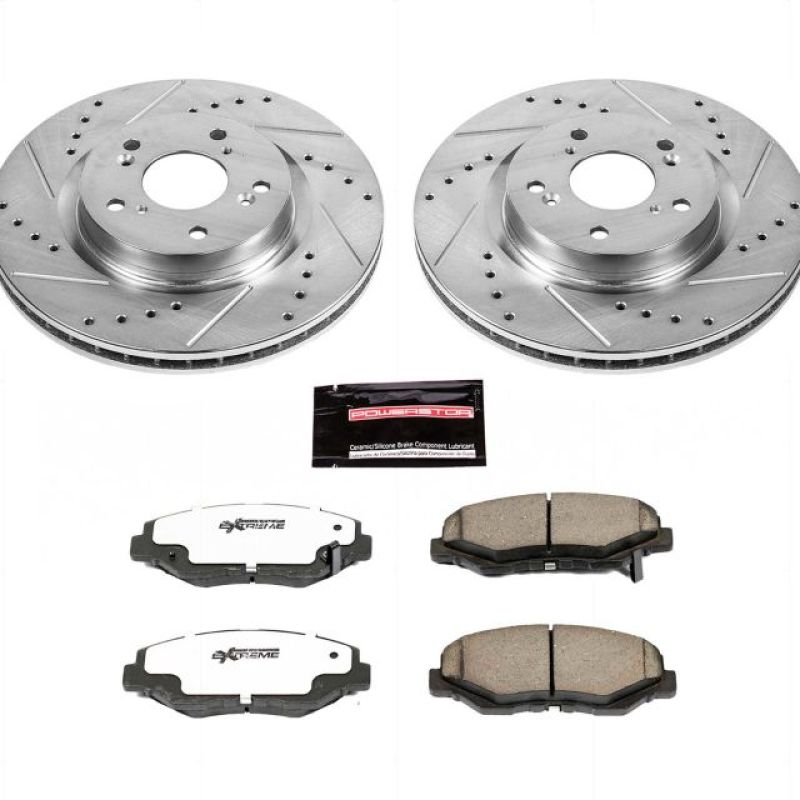 Power Stop 12-16 Honda CR-V Front Z26 Street Warrior Brake Kit Brake Kits - Performance D&S PowerStop