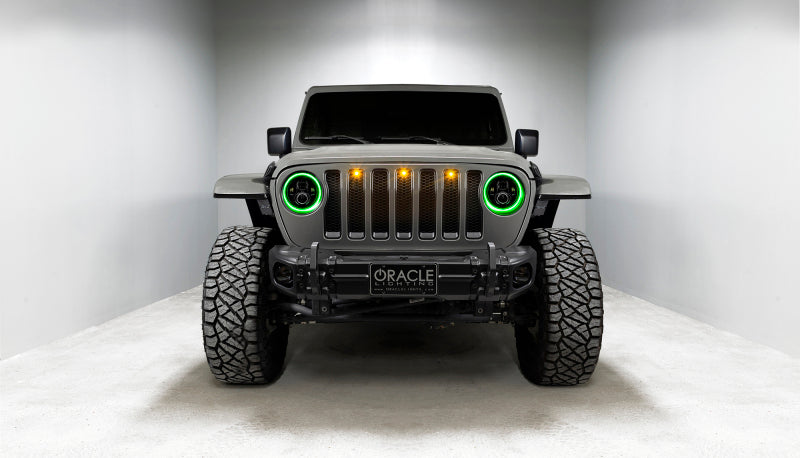 Oracle Jeep Wrangler JL/Gladiator JT 7in. High Powered LED Headlights (Pair) - Dynamic Headlights ORACLE Lighting