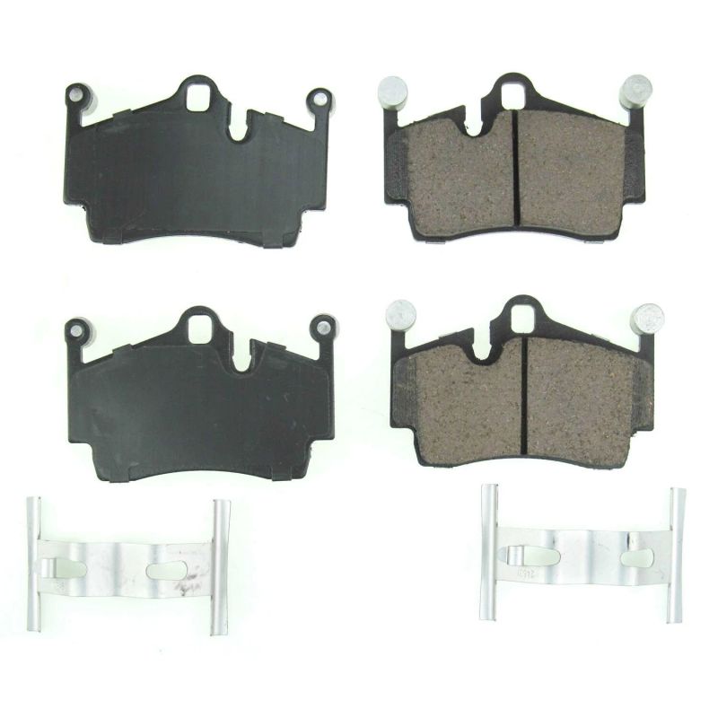 Power Stop 17-18 Porsche 718 Boxster Rear Z17 Evolution Ceramic Brake Pads w/Hardware Brake Pads - OE PowerStop