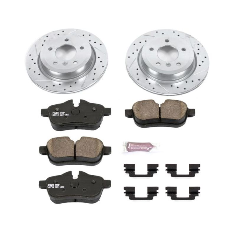 Power Stop 09-10 BMW Z4 Rear Z23 Evolution Sport Brake Kit Brake Kits - Performance D&S PowerStop
