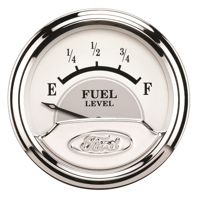 AutoMeter Gauge Fuel Level 2-1/16in. 240 Ohm(e) to 33 Ohm(f) Elec Ford Masterpiece Gauges AutoMeter
