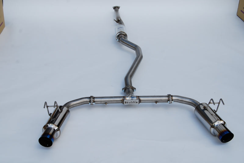 Invidia 2022+ Honda Civic Si (1.5T) 70mm N1 Cat Back Exhaust - Burnt TI Tips Catback Invidia
