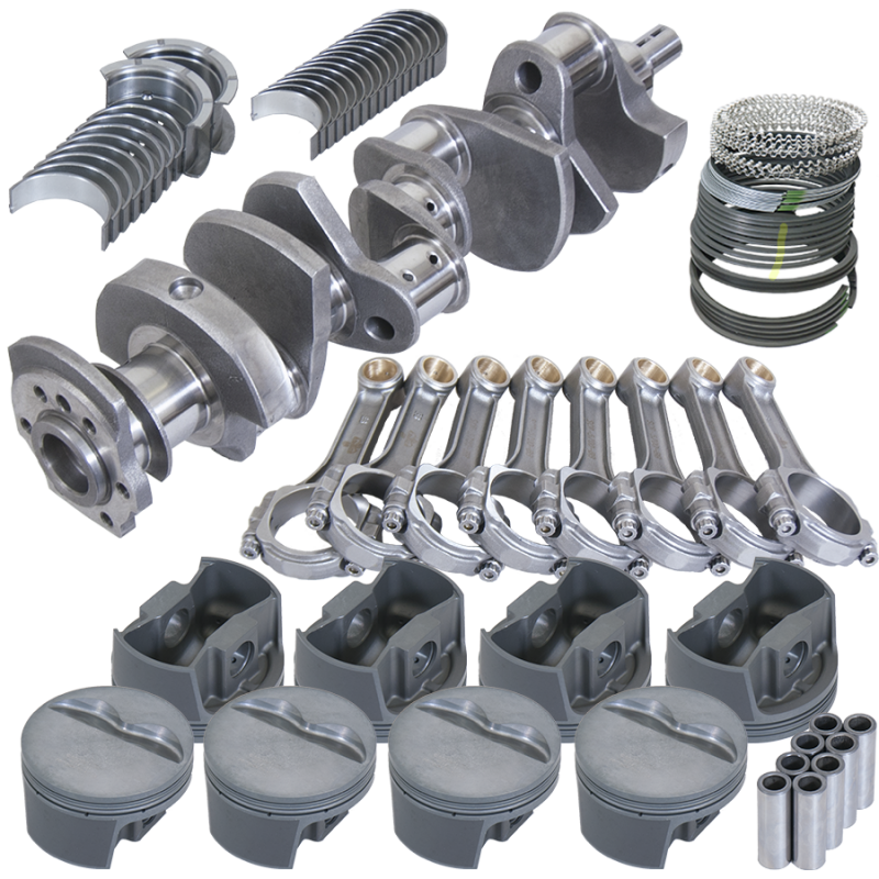Eagle Chevy 350 3.750in Crank 5.700in I-Beam Rods -5cc Flat Top 4.060in Pistons Rotating Assembly Rotating Assemblies Eagle