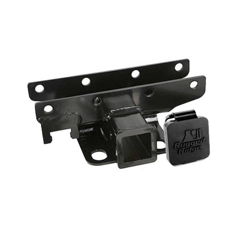 Rugged Ridge Receiver Hitch Kit RR Logo 07-18 Jeep Wrangler Hitch Accessories Rugged Ridge