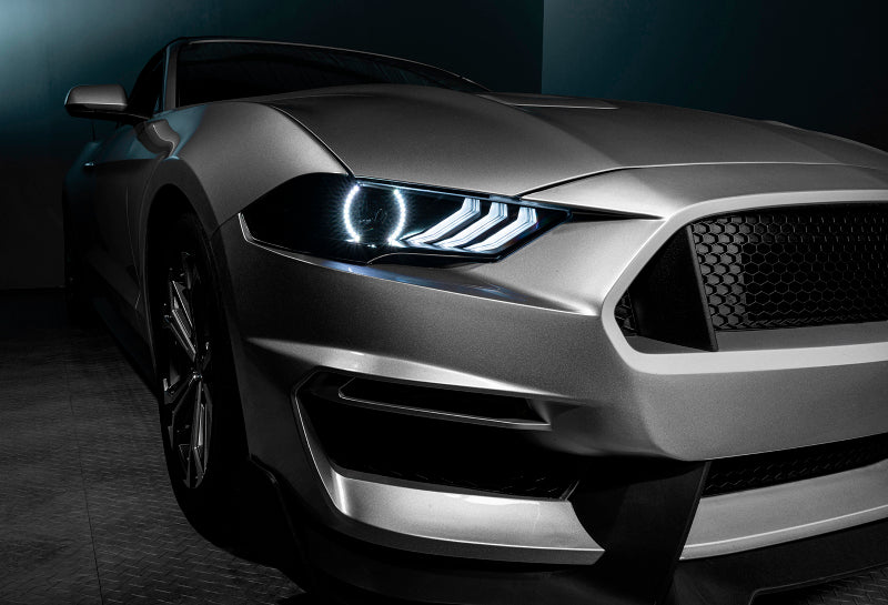 Oracle Lighting 18-23 Ford Mustang Dynamic ColorSHIFT LED Headlights - Black Series Headlights ORACLE Lighting