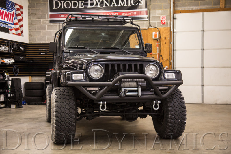 Diode Dynamics 12 In LED Light Bar Single Row Straight Clear Wide (Pair) Stage Series Light Bars & Cubes Diode Dynamics