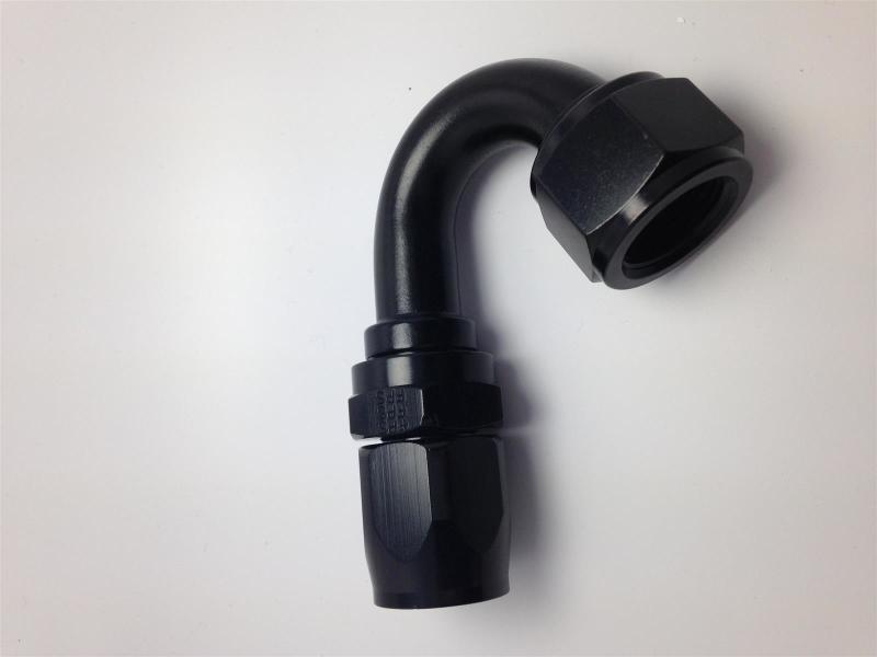 Fragola -6AN Nut x -8AN Hose 150 Degree Expanding Hose End - Black Fittings Fragola