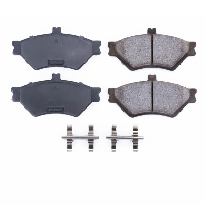 Power Stop 95-97 Ford Crown Victoria Front Z17 Evolution Ceramic Brake Pads w/Hardware Brake Pads - OE PowerStop
