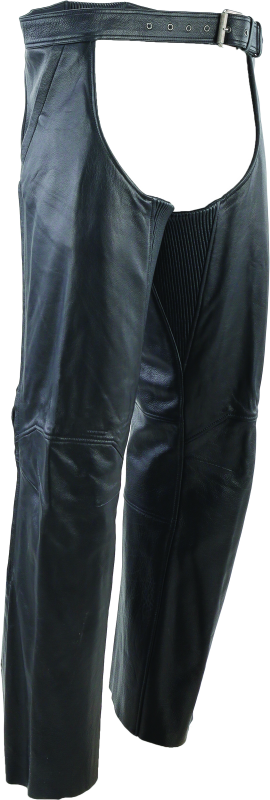Kuryakyn Leather By River Road Plains Leather Chaps Black - Large Pants Kuryakyn