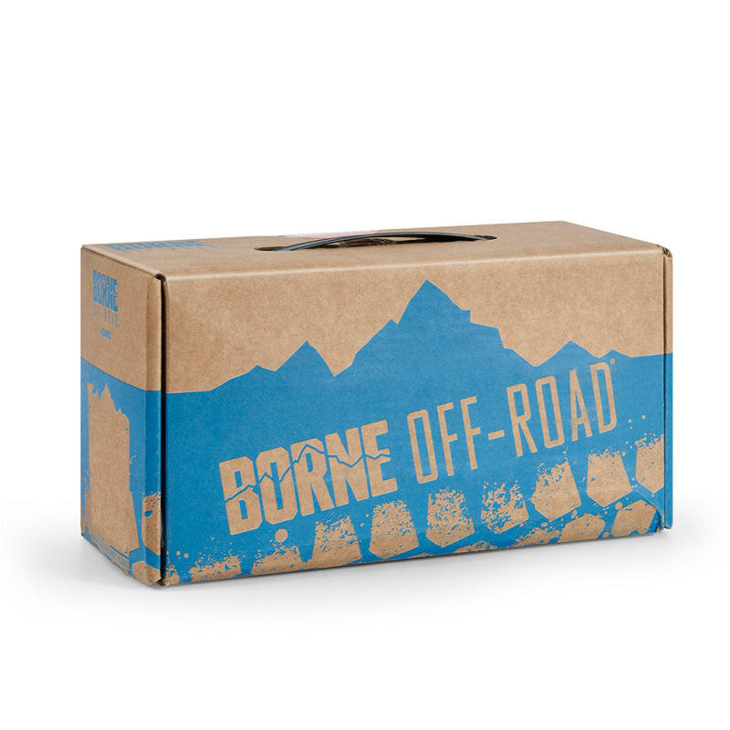 Borne Off-Road Medium-Duty Ratchet Tie-Down Kit (4-Pack) Black Cargo Tie-Downs Borne Off-Road