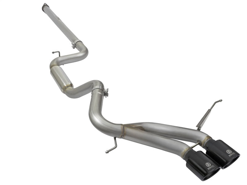 aFe Takeda 3in SS Exhaust Cat-Back 13-16 Ford Focus ST 2.0L Black Tips Catback aFe