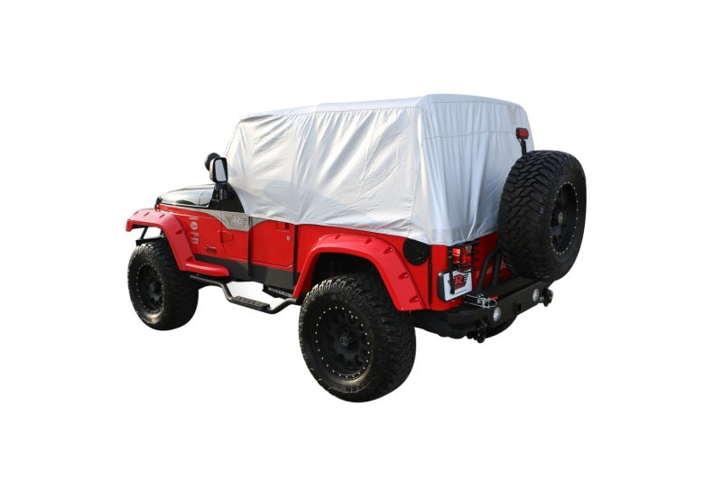 Rampage 1992-1995 Jeep Wrangler(YJ) Cab Cover Multiguard - Silver Car Covers Rampage