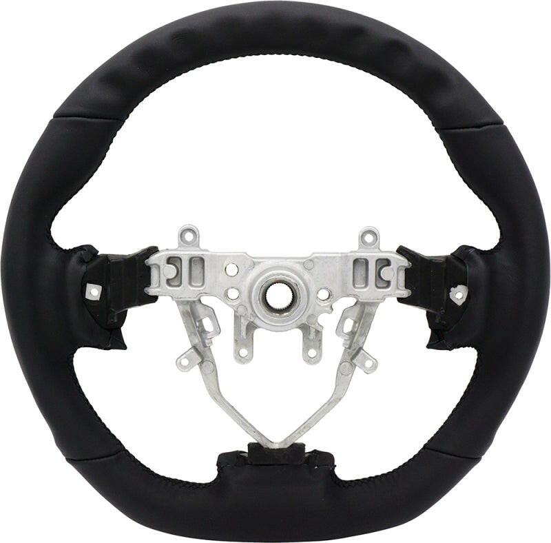 BLOX Racing 08-14 Subaru Leather Steering Wheel Black Stitching Steering Wheels BLOX Racing