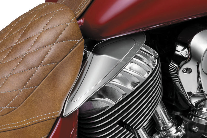 Kuryakyn Saddle Shields Heat Deflectors 14-Up Indian Models(excluding Scout) Smoke Heat Shields Kuryakyn
