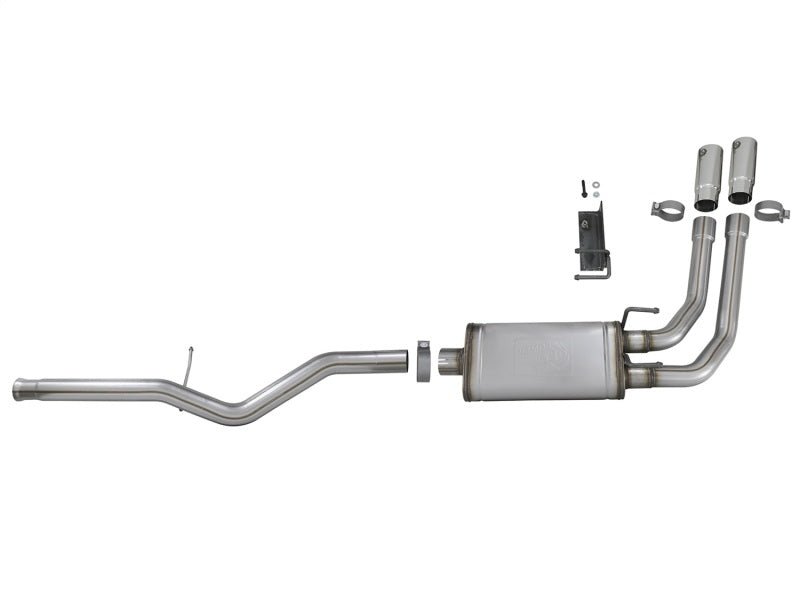 aFe Rebel Series 3in-2.5in 409 SS Cat-Back Exhaust 09-18 GM Silverado/Sierra 1500 V6-4.3L / V8-4.6L Catback aFe