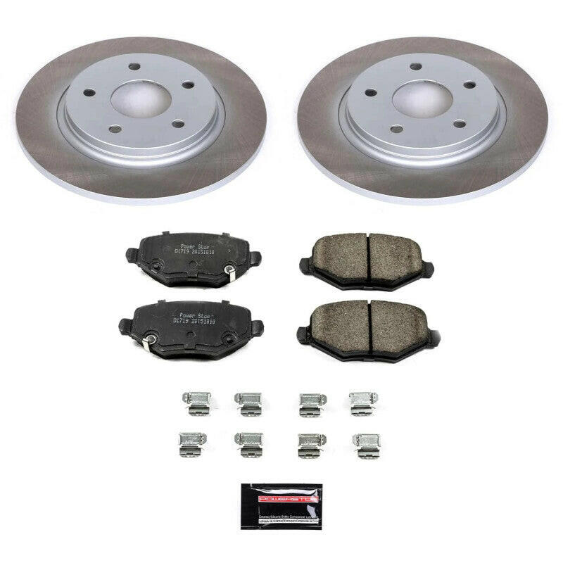 Power Stop 13-14 Volkswagen Routan Rear Semi-Coated Rotor Kit Brake Kits - Performance Blank PowerStop