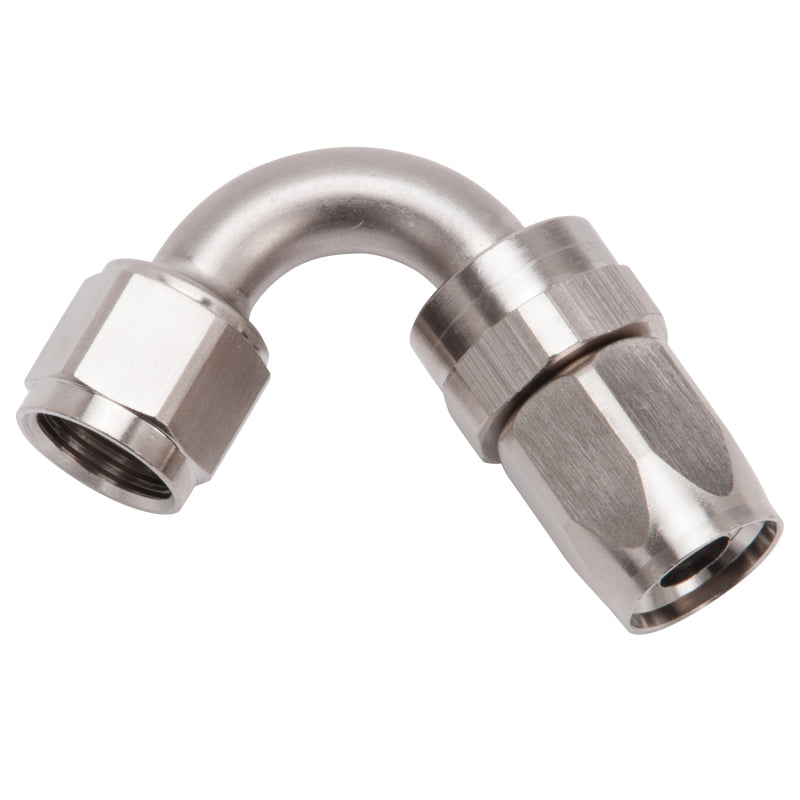 Russell Performance -8 AN Endura 120 Degree Full Flow Swivel Hose End (With 3/4in Radius) Fittings Russell