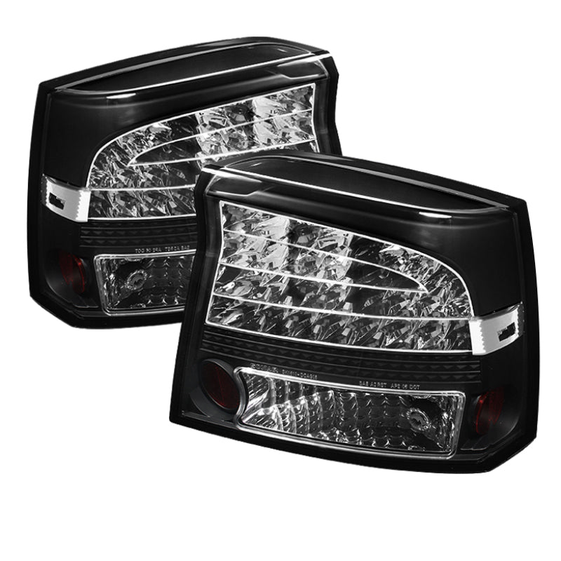 Spyder Dodge Charger 09-10 LED Tail Lights Black ALT-YD-DCH09-LED-BK Tail Lights SPYDER