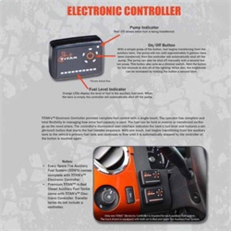 Titan Fuel Tanks Universal 40 Gallon Travel Trekker Fuel System w/Electronic Controller/Pump System Fuel Tanks Titan Fuel Tanks