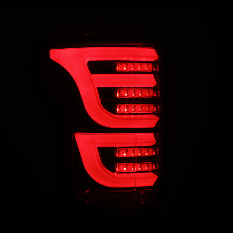 AlphaRex 15-20 Ford F150 Luxx-Series LED Tail Lights Alpha-Black Tail Lights AlphaRex