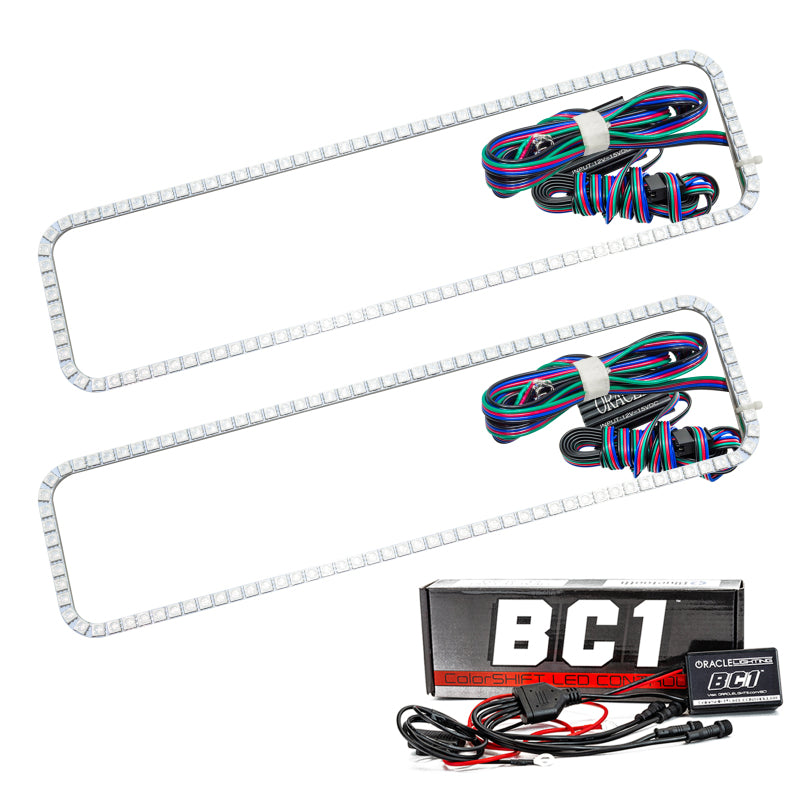 Oracle Chevrolet Tahoe 95-00 Halo Kit - ColorSHIFT w/ BC1 Controller Headlights ORACLE Lighting