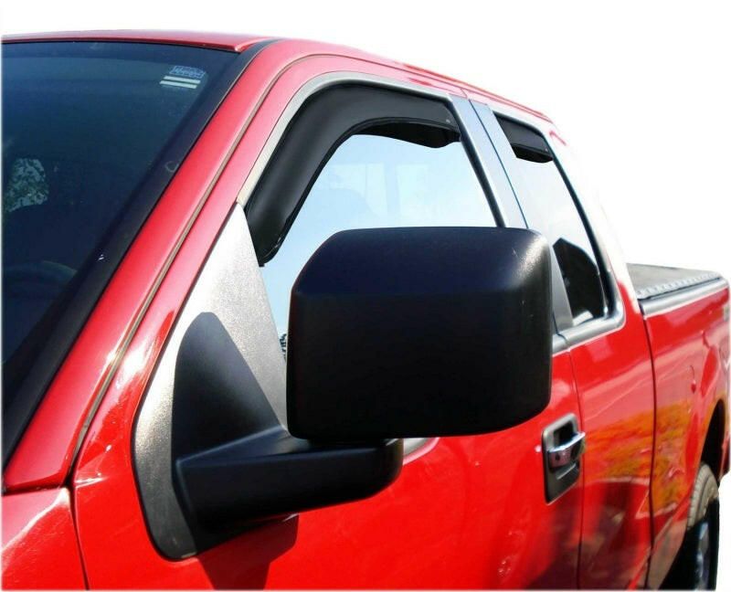 AVS 22-23 Toyota Tundra Ext. Cab/DC Ventvisor Front & Rear Window Deflectors 4pc - Smoke Wind Deflectors AVS
