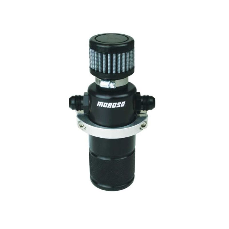 Moroso Compact Breather Tank - Black Expansion Tanks Moroso