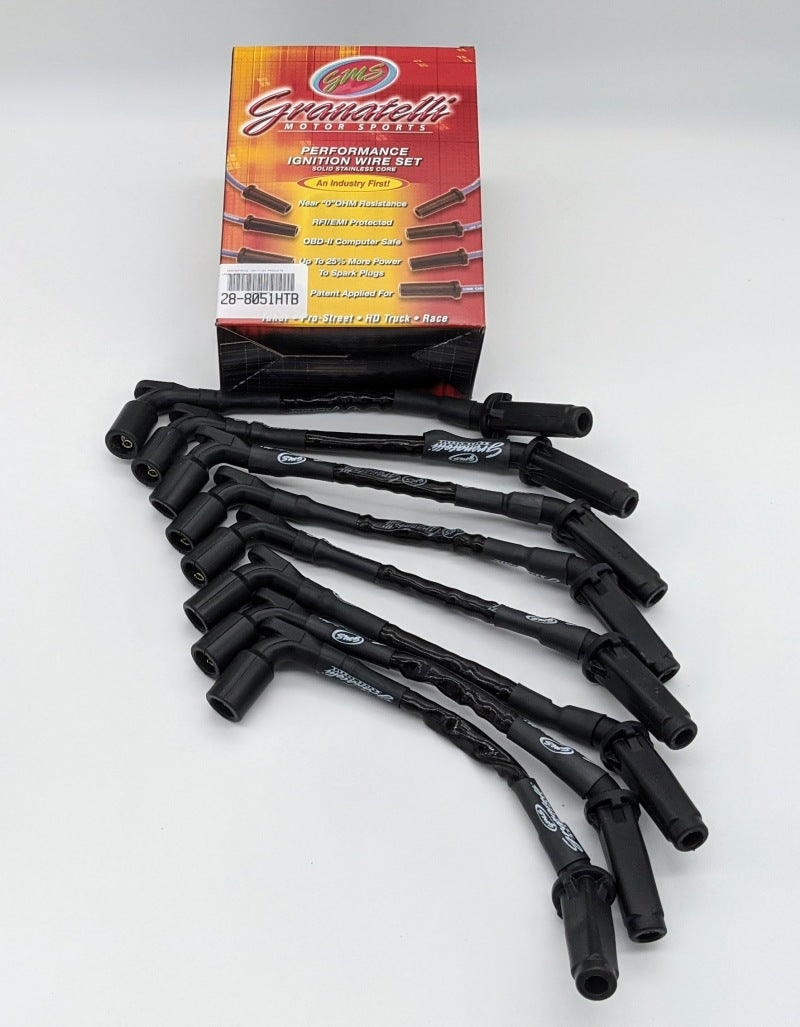 Granatelli 20-23 GM LT2 6.2L Hi-Perf Coil-Near-Plug Ignition Wire Connector Kit w/Black Jacket Spark Plug Wire Sets Granatelli Motor Sports