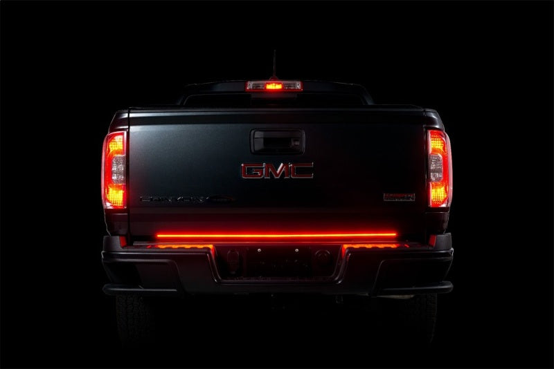 Putco 48in Red Blade LED Tailgate Light Bar for Ford Turcks w/ Blis and Trailer Detection Light Tailgate Bar Putco
