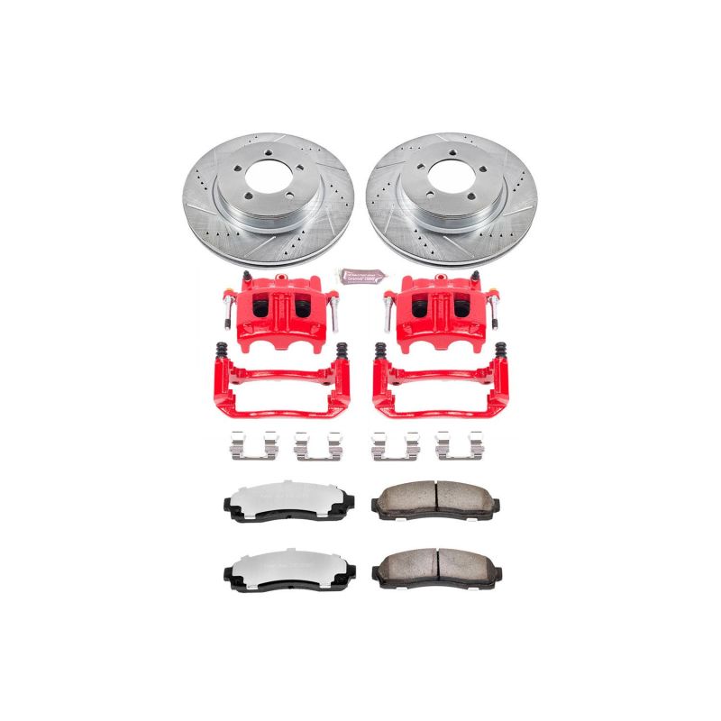 Power Stop 02-05 Ford Explorer Front Z36 Truck & Tow Brake Kit w/Calipers Brake Kits - Performance D&S PowerStop
