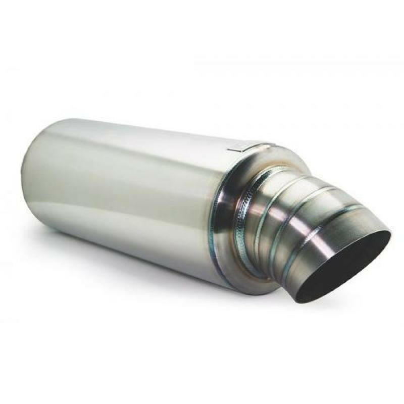 BLOX Racing 3.5in Street Muffler With Turndown Tip Muffler BLOX Racing