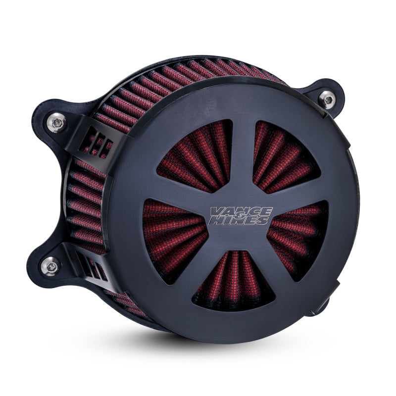 Vance & Hines HD Sportster 91-22 Radiant V Air Intake Black Short Ram Air Intakes Vance and Hines