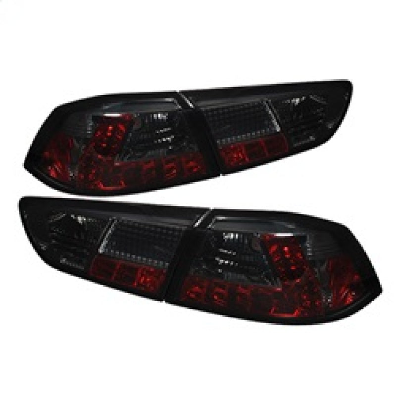 Spyder Mitsubishi Lancer/Evolution X 08-14 LED Tail Lights Smke ALT-YD-MITEVO1008-LED-SM Tail Lights SPYDER