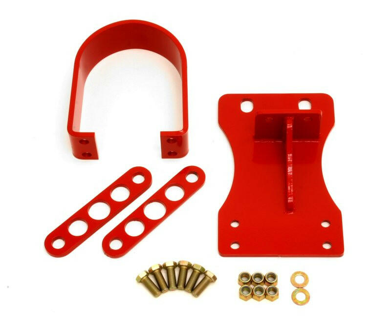 BMR 10-15 5th Gen Camaro V8 Manual/V6 Automatic Front Driveshaft Safety Loop - Red Driveshaft Loops BMR Suspension