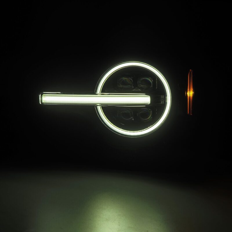 AlphaRex 21-23 Ford Bronco NOVA LED Proj Headlights Alpha-Black w/Activ Light/Seq Signal/DRL Headlights AlphaRex