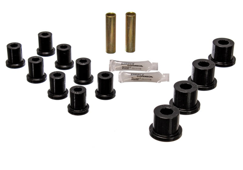 Energy Suspension Jeep Spring Bushing Set - Black Bushing Kits Energy Suspension