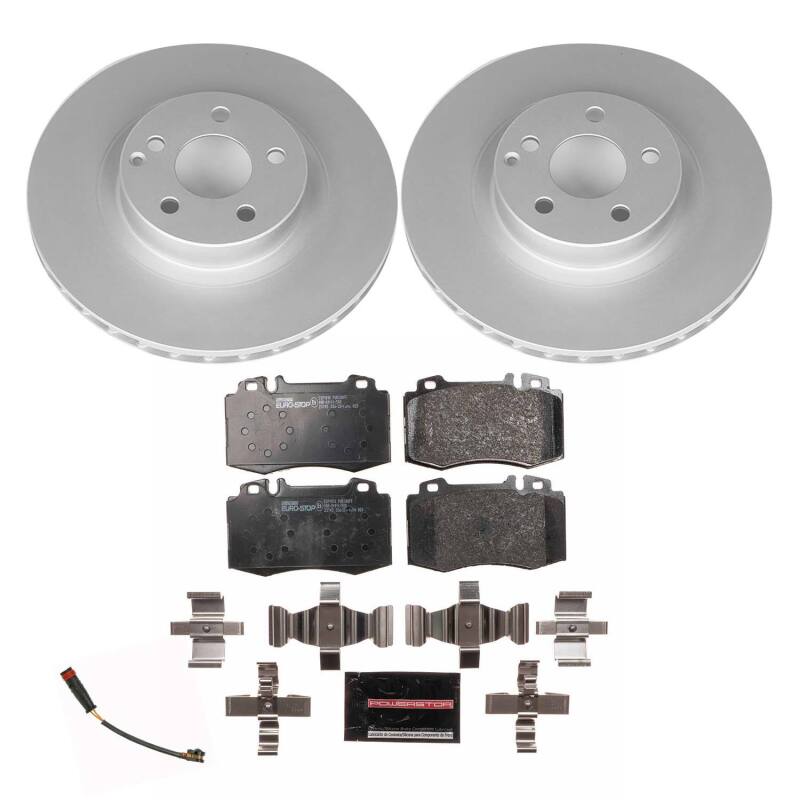 Power Stop 08-11 Mercedes-Benz CLS550 Front Euro-Stop Brake Kit Brake Kits - OE PowerStop