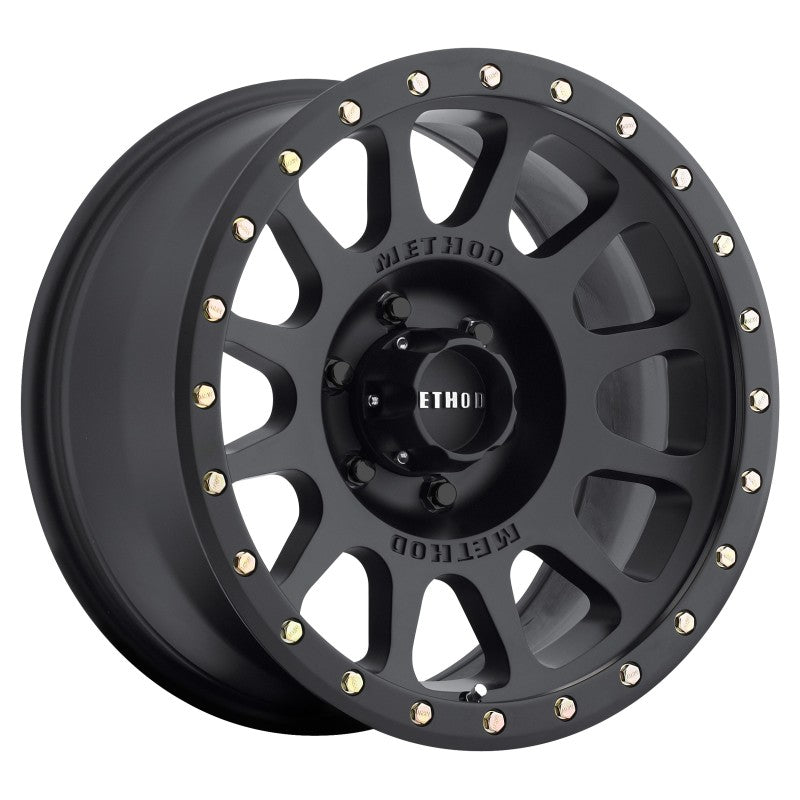 Method MR305 NV 18x9 0mm Offset 6x135 94mm CB Method Matte Black Street Loc Wheel Wheels - Cast Method Wheels