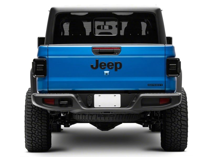 Raxiom 20-23 Jeep Gladiator JT Axial Series LED Tail Lights- Blk Housing (Smoked Lens) Tail Lights Raxiom