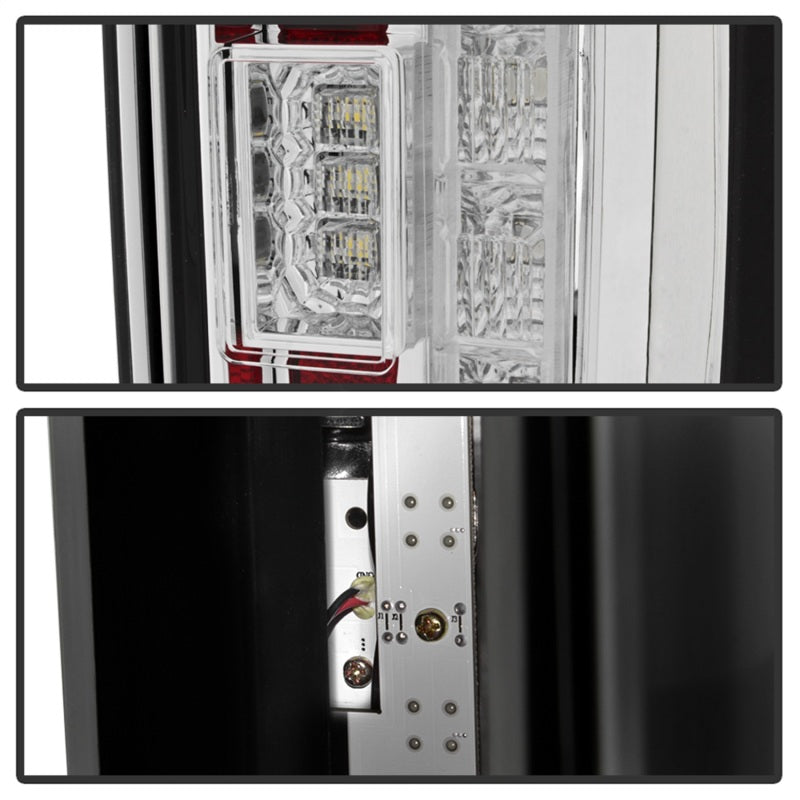 Spyder 17-18 Ford F-250 SD (w/Blind Spot Sensor) LED Tail Lights - Chrm (ALT-YD-FS17BS-LED-C) Tail Lights SPYDER