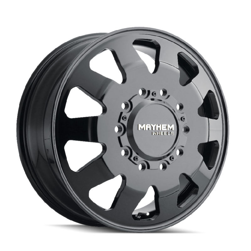 Mayhem 8181 Challenger Dually 22x8.25 / 10x225 BP / 169mm Offset / 170.1mm Hub Full Black Wheel Wheels - Forged Mayhem