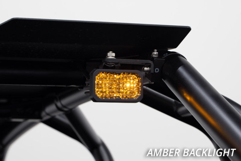 Diode Dynamics Stage Series 1 In Roll Bar Chase Light Kit SSC2 Sport - Yellow (Pair) Light Bars & Cubes Diode Dynamics