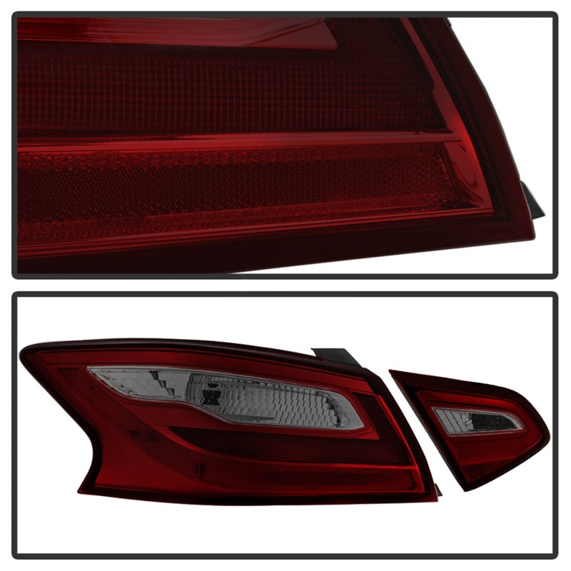 xTune 16-18 Nissan Altima 4DR OEM Tail Light - Red Smoke (ALT-JH-NA16-4D-RSM) Tail Lights SPYDER
