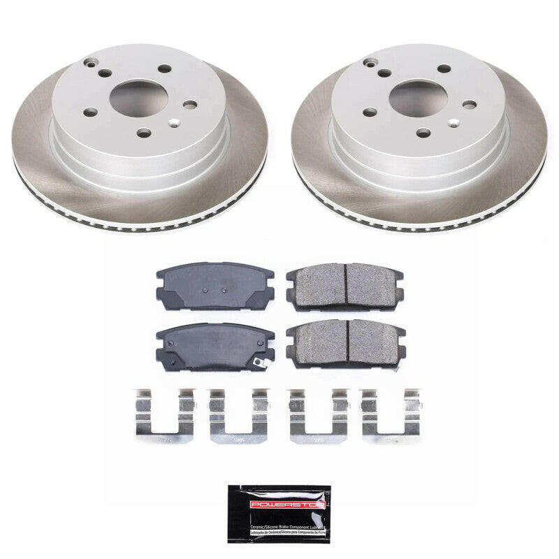 Power Stop 10-17 GMC Terrain Rear Semi-Coated Rotor Kit Brake Kits - Performance Blank PowerStop