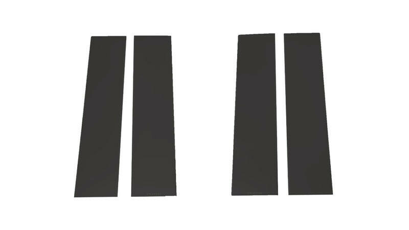 Putco 2020 Silv/Sierra HD 2500/3500 - Crew Cab / Dbl Cab (6pcs) Black Platinum Pillar Posts Classic Exterior Trim Putco