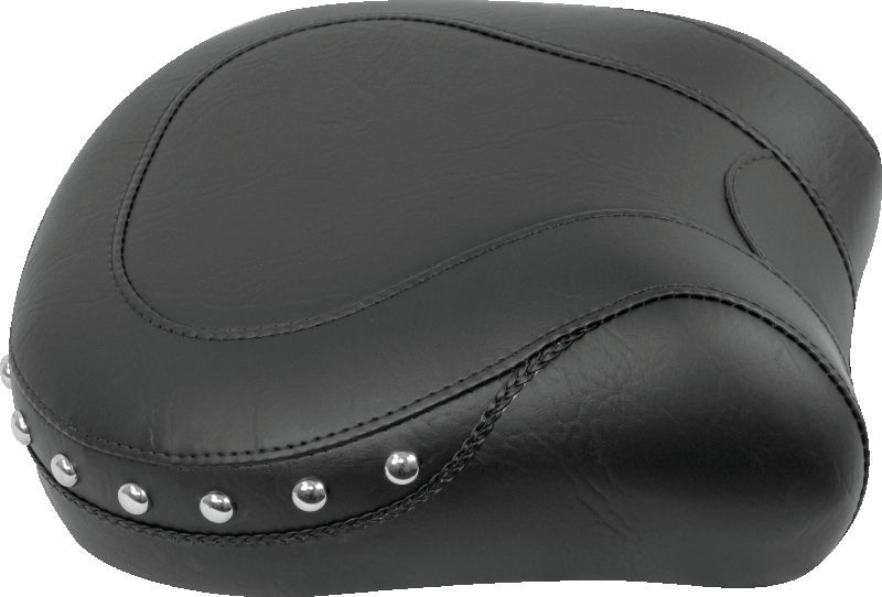 Mustang 00-15 Harley Softail Standard Rear Tire Sport Touring Passenger Seat w/Studs - Black Passenger Motorcycle Seats Mustang Motorcycle