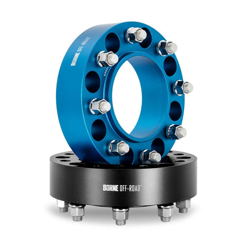 Borne Off-Road Wheel Spacers 8X165.1 121.3 50 M14 Blu Wheel Spacers & Adapters Borne Off-Road