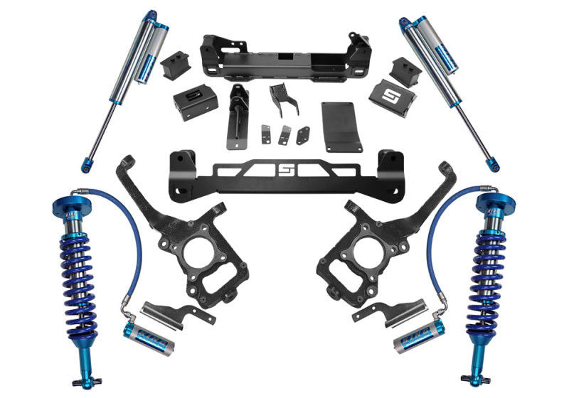 Superlift 2021 Ford F-150 4WD 6in Lift Kit w/King FR Coils & Rear Reservoir Shocks Lift Kits Superlift